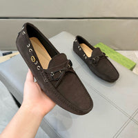 Suede Driver Loafers