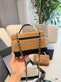 Vanity Case Suede Calfskin