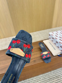 Cherry Lily Mules