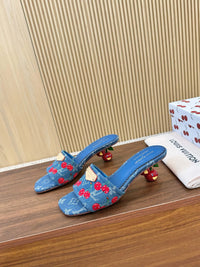 Cherry Lily Mules