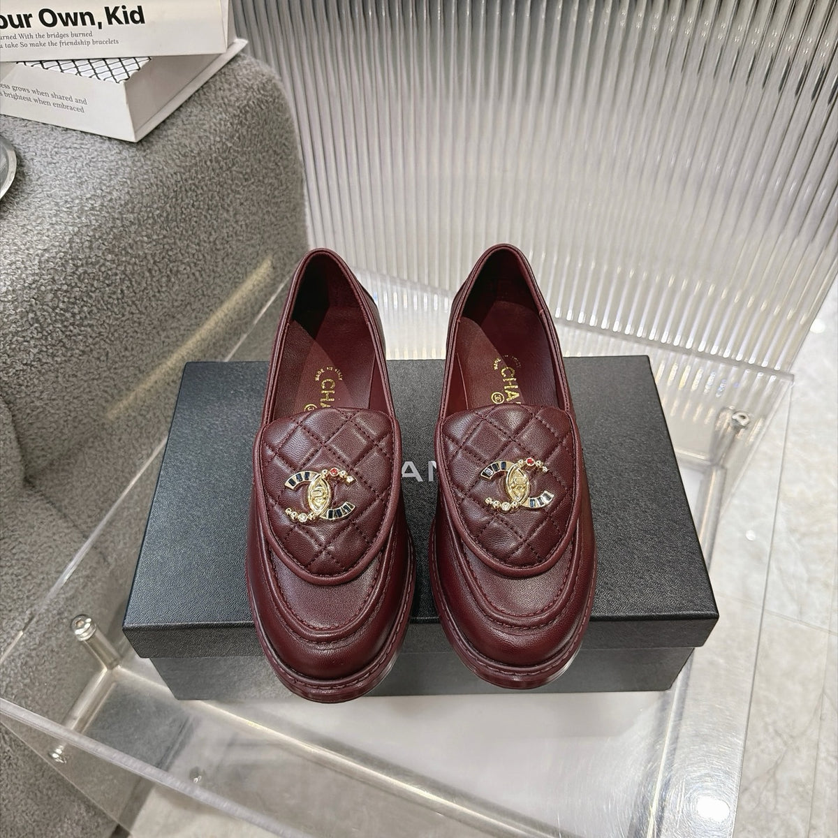 Quilted Leather Loafers
