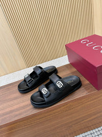 Crystal Leather Sliders