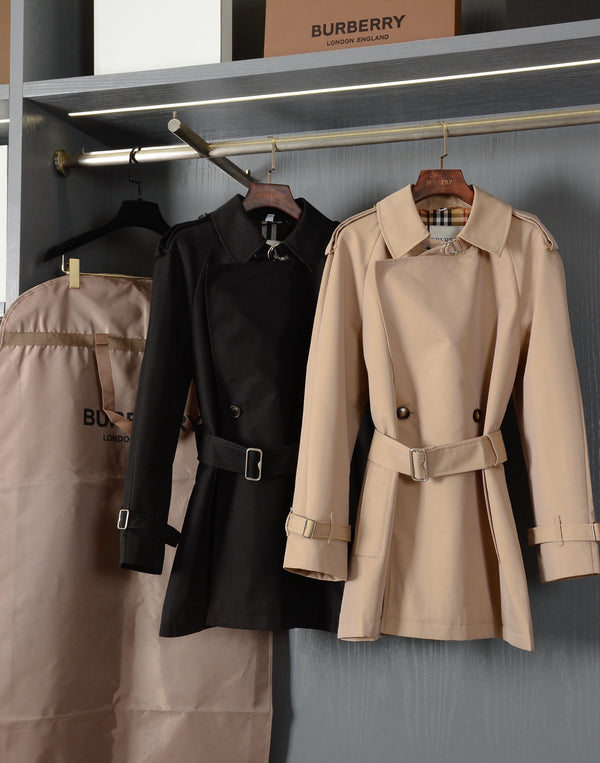 Check Trench Coat