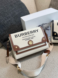 Horseferry Print Canvas Note Crossbody Bag