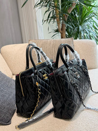 Quilted Leather Tote Bag