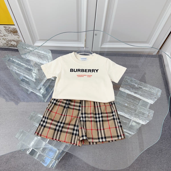 Check T-Shirt & Shorts Set