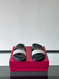 Garavani VLogo Calf Leather Slides