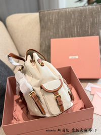 Canvas Leather Backpack