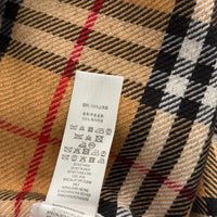 Reversible Check Wool Cape