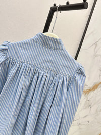 26S Striped Long Sleeve Blouse