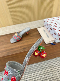 Cherry Lily Mules