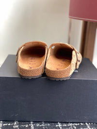 Monogram Suede Clogs