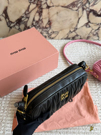 Matelassé Nappa Leather Pouch