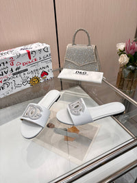 Bianca Leather Slides