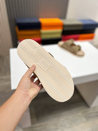 Suede Double Strap Sandals