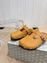 Paris Chunky Suede Clogs
