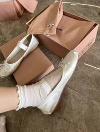 Satin Ballet Flats