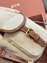 Canvas Leather Backpack