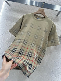 Gradient Check T-Shirt