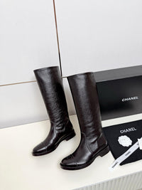 26B Logo Leather Boots