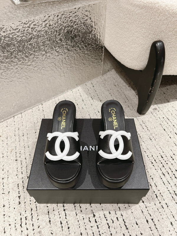 Platform Slide Sandals