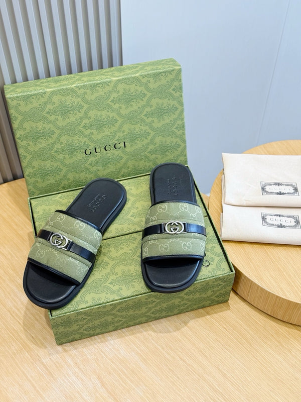 Monogram Slide Sandals
