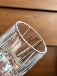 Maison Tumbler Cannage Transparent Crystal Glasses Set of 4