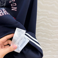 26S Signature Print Varsity Stripe Hoodie Set