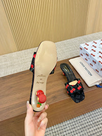 Cherry Lily Mules