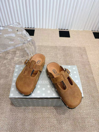 Paris Chunky Suede Clogs