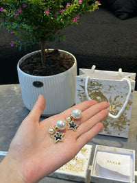 Pearl Star Earrings