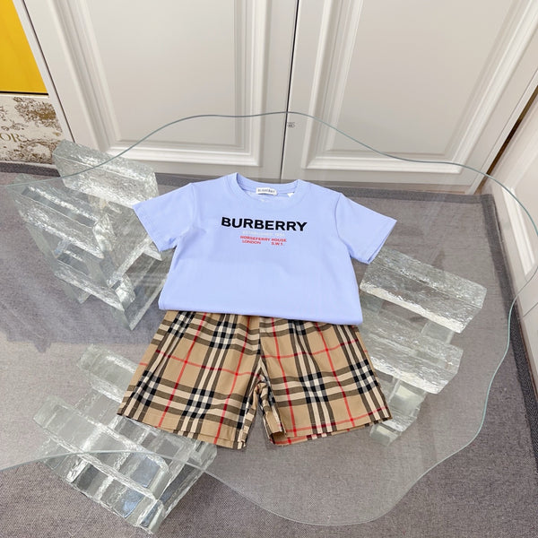 Check T-Shirt & Shorts Set