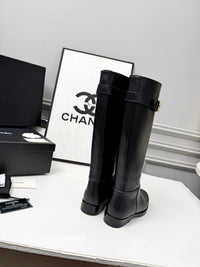 26B Logo Leather Boots