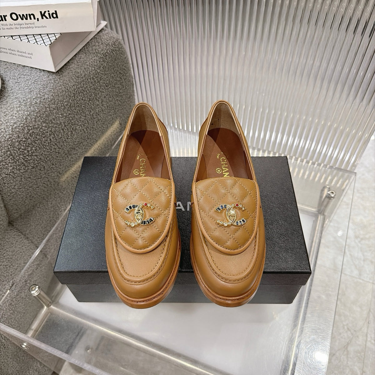 Quilted Leather Loafers