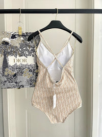 Oblique One-Piece Swimsuit