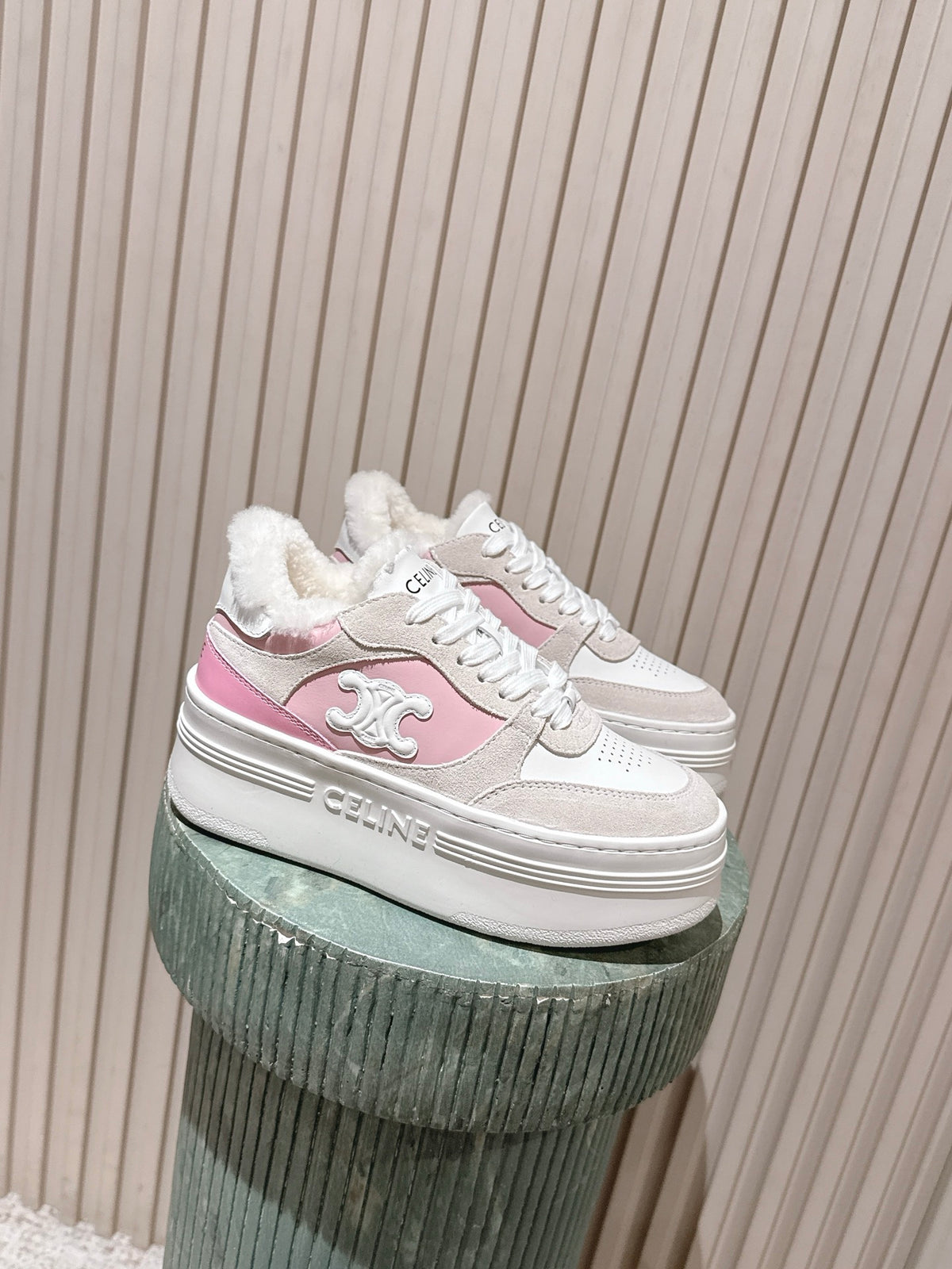 Block Wedge Sneakers