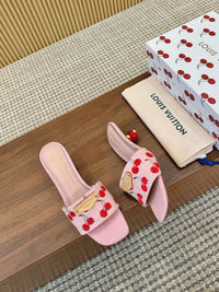 Cherry Lily Mules