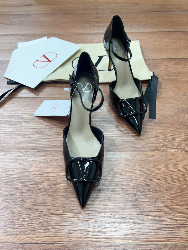 Signature D'Orsay Patent Leather Pumps
