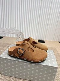 Paris Chunky Suede Clogs