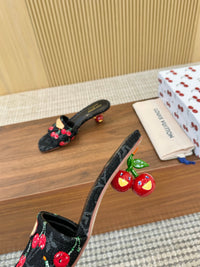 Cherry Lily Mules