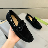 Suede Driver Loafers