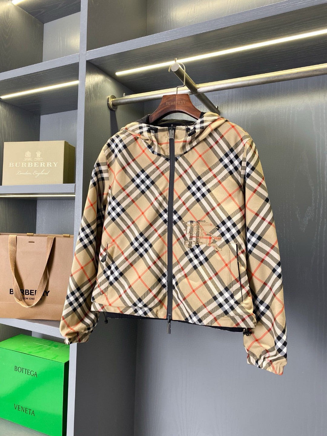 Reversible Check Jacket