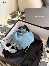 Small Backpack Washed Denim