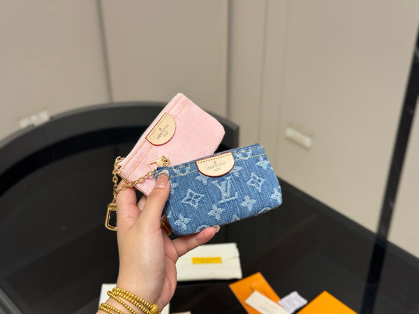 Denim Key Pouch