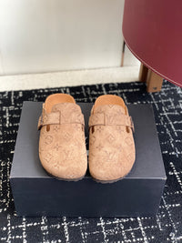 Monogram Suede Clogs