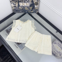 Lace Knit Shorts Set