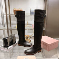 Leather Tall Riding Boots