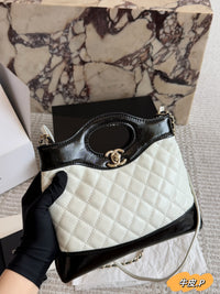 Shiny Lambskin Shopping Bag