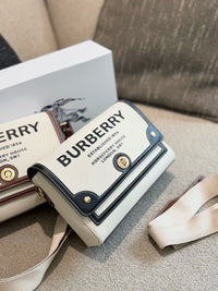 Horseferry Print Canvas Note Crossbody Bag