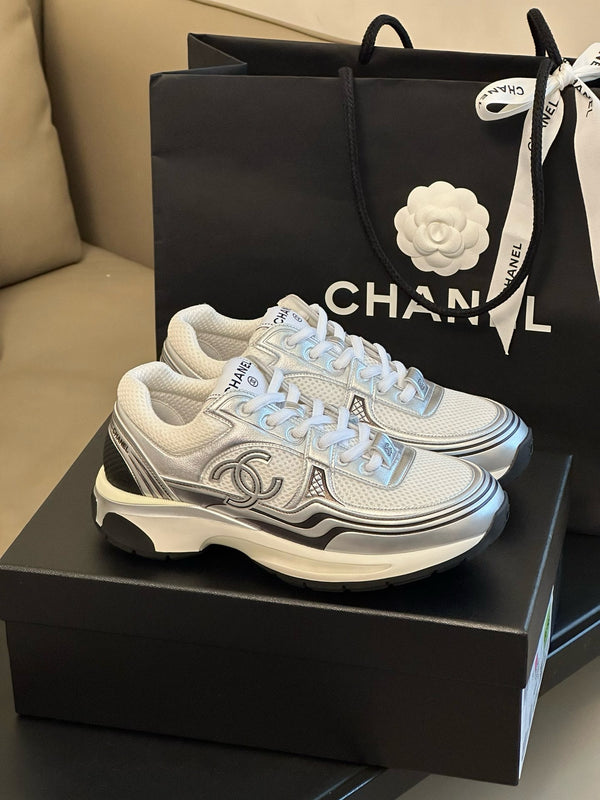 Logo Metallic Trainers